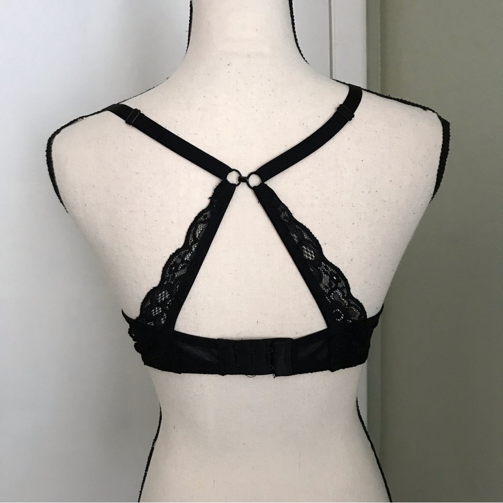 ❤️3X20 Lace Push-ups Underwire Black Bra | 36D